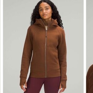 Lululemon - Scuba Full-Zip Hoodie, Roasted Brown - Size 10